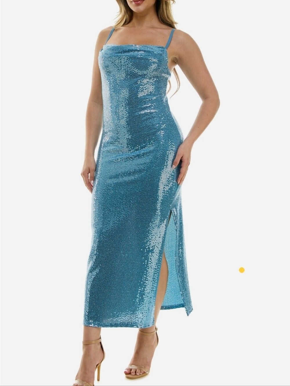 BEBE Sequin Slip Dress